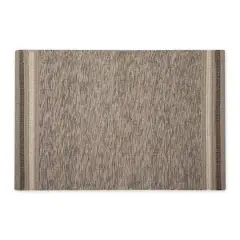 DII&reg; Modern Stripe Variegated Handwoven Recycled Yarn Rug, 2ft. x 3ft. Stone