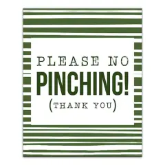 Please No Pinching 16" x 20" Canvas Wall Art