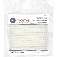 Dritz&reg; Home 9/32" x 10yd. White Cable Cord