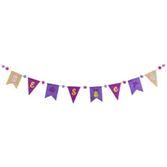 80" Multicolor Easter Embroidered Hanging Wall Banner