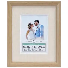 Expressions&trade; Tabletop Frame with Natural Linen Mat by Studio D&eacute;cor&reg;