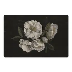 18" x 27" Dark Mood Antique Floral Floor Mat