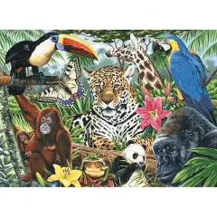 Royal & Langnickel&reg; Painting by Numbers&trade; Artist Canvas Series Zoo Montage Kit
