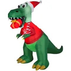 7.5ft. Airblown&reg; Inflatable Dinosaur with Gift Box