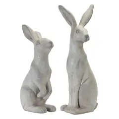 Gray Rabbit Set, 19.5" & 24"