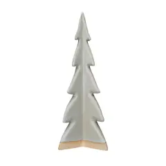 Hello Honey&reg; 14.25" Cream Reactive Glaze Decorative Stoneware Tree
