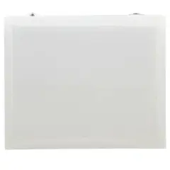 JAM Paper Clear Grid Plastic Two Pocket Portfolio with Snap Closure 11" x 13"