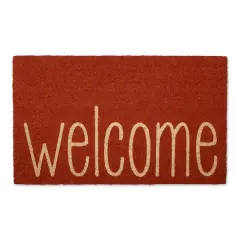 Rusty Orange Welcome Doormat
