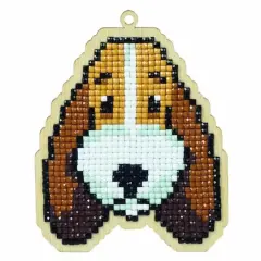 Wizardi Diamond Painting Ornament Kit Dog Buddy