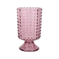 7" Pink Hobnail Glass Container by Ashland&reg;
