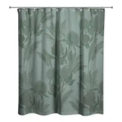 Protea Blooms Shower Curtain Emerald