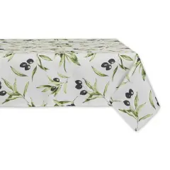 Olives Print Outdoor Tablecloth,, 60" x 84"
