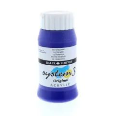Daler-Rowney&reg; Original System 3 Acrylic, 500mL 34 French Ultramarine