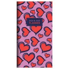2024-2025 Lovely Hearts Monthly Pocket Planner