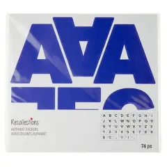 4" Block Alphabet Stickers by Recollections&trade; Blue