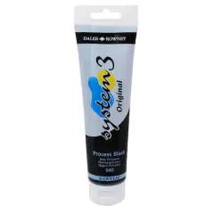 Daler-Rowney&reg; Original System 3 Acrylic, 150mL Process Black