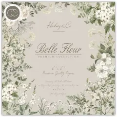 Craft Consortium Belle Fleur Double-Sided Paper Pad, 6" x 6"