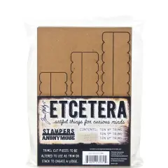 Stampers Anonymous Tim Holtz&reg; Etcetera Thickboard Scallop Trim Set