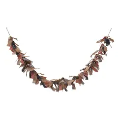 Glitzhome&reg; 6ft. Patriotic Fabric Garland