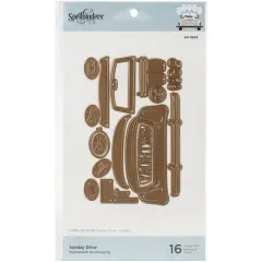 Spellbinders&reg; Sunday Drive Etched Die Set