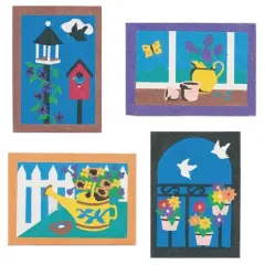 S&S&reg; Worldwide Garden Sand Art Board Set