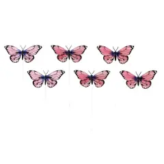 Pink Feather Butterflies, 6ct. by Ashland&reg;
