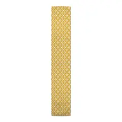 Diamond Zig Zags Indoor/Outdoor Table Runner Yellow