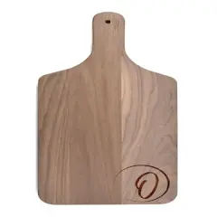 Circle Monogram Walnut Paddle Cutting Board O