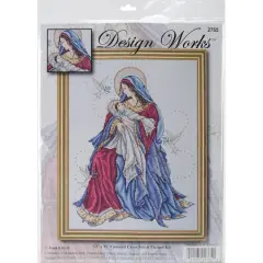 Design Works&trade; Madonna & Child Counted Cross Stitch Kit