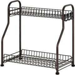 NEX&trade; 2-Tier Bronze Spice Rack Kitchen Organizer