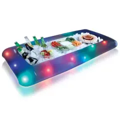 PoolCandy LiveLights&trade; Inflatable Illuminated LED Buffet Snack Cooler