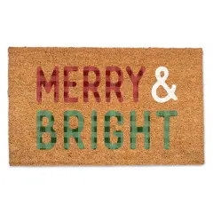 Merry & Bright Check Doormat