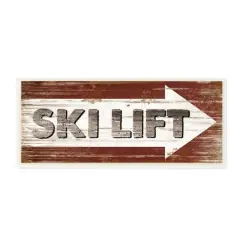 Stupell Industries Rustic Ski Lift Wooden Wall Plaque