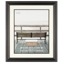 Home Black Rope Frame with Mat by Studio D&eacute;cor&reg;