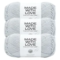 3 Pack Lion Brand&reg; Tom Daley Made with Love&trade; The Cottony One&trade; Yarn Silver Medal