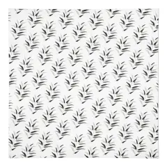 Dark Leaf Pattern 10" x 10" Cotton Twill Napkin