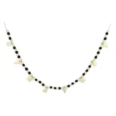 6ft. Black & White Felt Ghost & Pom Pom Garland by Ashland&reg;