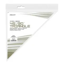 Pro Art&reg; 10" Smoke 45/90 Triangle With Ink Edge & Finger Lift