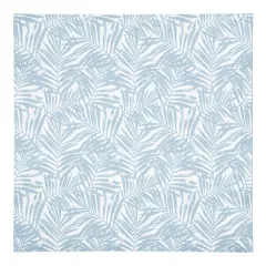 Blue Palm Leaf Pattern Cotton Twill Napkin