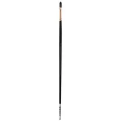 Connoisseur&reg; Black & White Hog Bristle Long Handle Filbert Brush