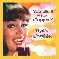 JAM Paper Wine Stopper Cocktail Napkins, 40ct.