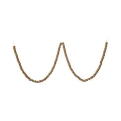 Hello Honey&reg; 12ft. Handmade Wool Felt Ball Garland in Printed Drawstring Bag Oatmeal