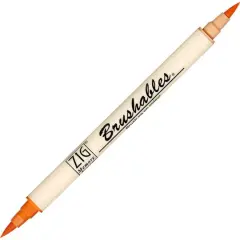 ZIG Memory System&reg; Brushables&reg; Dual-Tip Marker Pure Orange