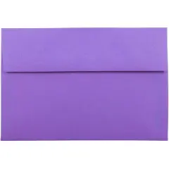 JAM Paper A8 Colored Invitation Envelopes, 50ct. Violet Purple