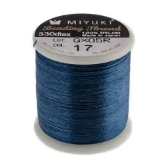 Miyuki&reg; Nylon Beading Thread, 50m Dark Blue