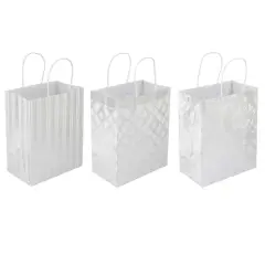 Silver Mixed Print Gift Bag Value Pack by Celebrate It&trade;