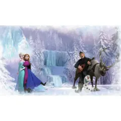 Disney&reg; Frozen Chair Rail Prepasted Mural 