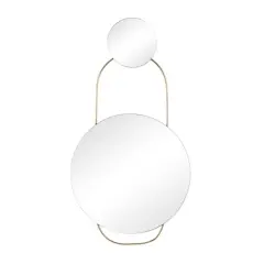 Gold Metal Wall Mirror 20" x 1" x 27"