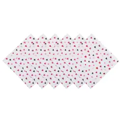 DII&reg; Confetti Hearts Print Napkins, 6ct.