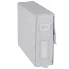 Organize It All 15" White Foldable Linen Closet Organizer